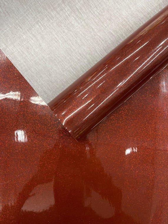 Burgundy Ultra Sparkle Glitter Upholstery Vinyl Fabric / Crafting Apparel Upholstery Vinyl Fabric 54" Wide.