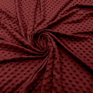 Biking Red 58" Wide 100% Polyester Minky Dimple Dot Soft Cuddle Fabric SEW Craft Sold by The Yard.