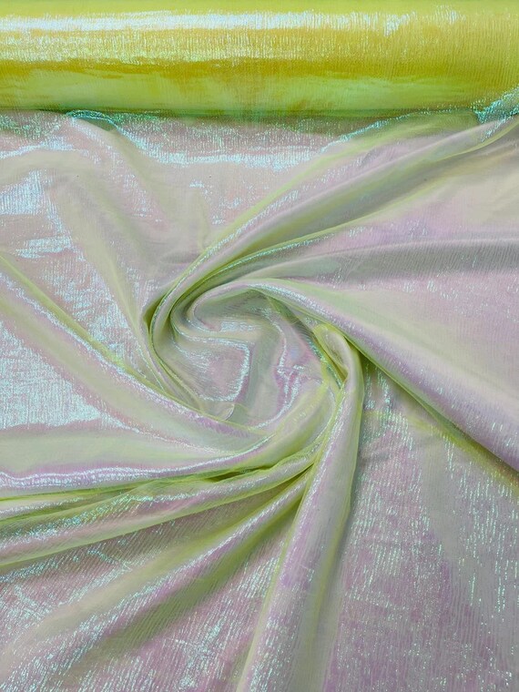 Crushed Sheer Organza - Iridescent Pink - 45 Organza Fabric for Fashi