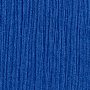 Cotton Gauze Fabric 100% Cotton 48/50&quot; inches Wide Crinkled Lightweight Sold by The Yard. Royal Blue