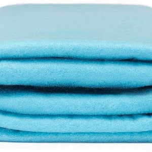 Light Blue Acrylic Craft Felt Fabric by The Yard 72&quot; Wide