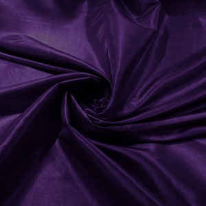 Purple Solid Taffeta Fabric/Taffeta Fabric by The Yard/Apparel, Costume, Dress, Cosplay, Wedding.