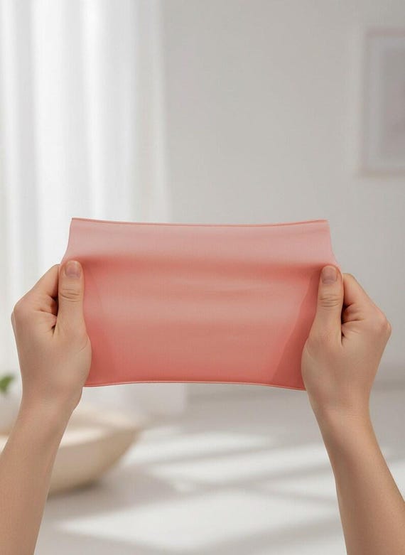 Peach Satin Matte Stretch Lamour Fabric, 58" Wide for Apparel.