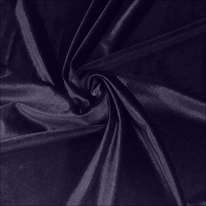 Purple  58"/60 Inches Wide Royal Velvet Upholstery Fabric. Sold By The Yard.