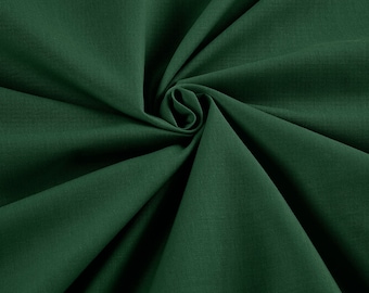 Hunter Green 58"Wide 65% Polyester 35 Percent Solid Poly Cotton Fabric for Crafts Costumes Decorations- Sold by the Yard