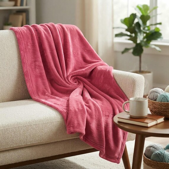 Hot Pink Solid Minky Fabric, 58" Wide| Stuff Animals| Blankets