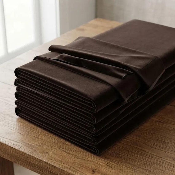 Brown Stretch Velvet Fabric, 58" Wide, Apparel Sewing, Sold By The Yard
