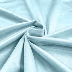 Baby Blue  58"/60 Inches Wide Royal Velvet Upholstery Fabric. Sold By The Yard.