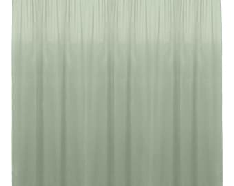 Sage SEAMLESS Backdrop Drape Pane All Size Available in Polyester Poplin Party Supplies Curtains