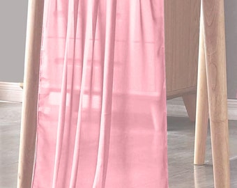 Pink Chiffon Sheer Table Runner for Wedding, Decorations for Birthday Parties, Banquets, Engagements
