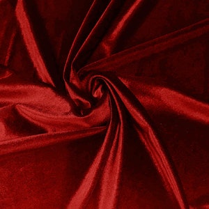 Red 58"/60 Inches Wide Royal Velvet Upholstery Fabric. Sold By The Yard.