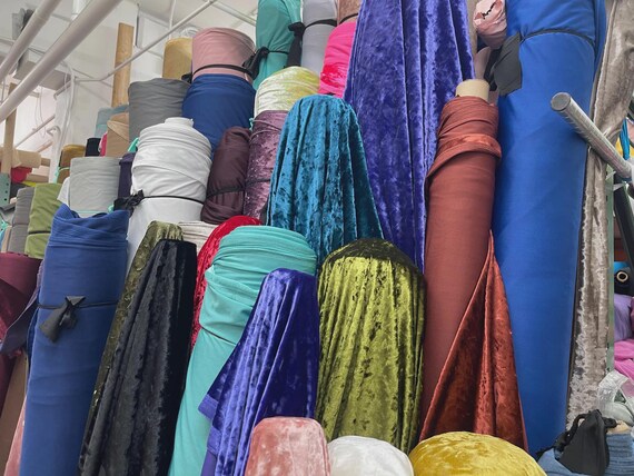 Stretch Crushed Velvet Fabric/58 Inches Wide/Cosplays