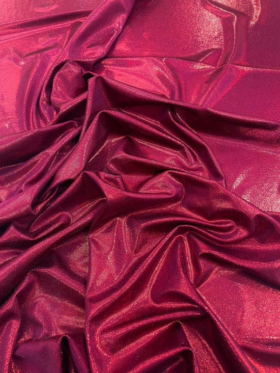 Burgundy Foggy Foil All Over Foil Metallic Nylon Spandex 4 Way Stretch/58" Wide