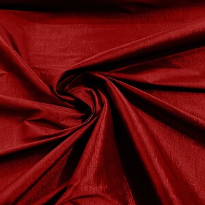 Apple Red Taffeta Stretch Fabric 2-Way Stretch 58&quot; Wide, Fashion Dress Clothing Draping Prom Gown Bridal Dress Fabric