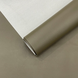 Olive Marine Vinyl Fabric Sold by The Yard/Vinyl Fabric Faux Leather Pleather Upholstery 54&quot; Wide