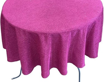 Tovaglia Rotonda Con Paillettes Rosa – 304,8 Cm – Scintillante Per Matrimoni, Feste, Compleanni E Baby Shower – Tessuto Paillettes - 5