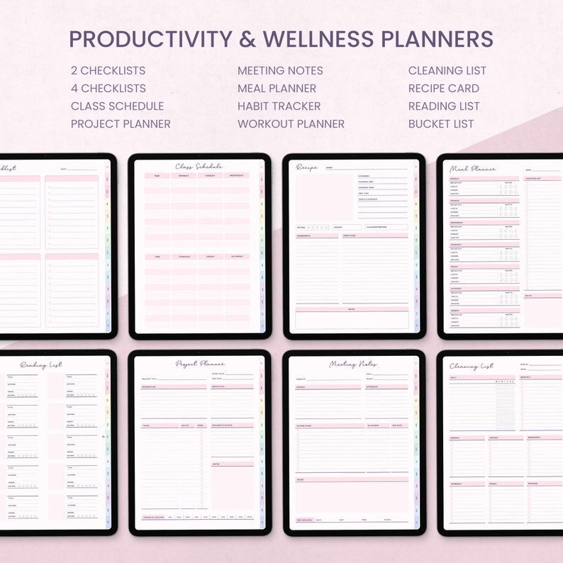 2023 2024 Midyear Digital Planner for Visual Learners iPad - Etsy