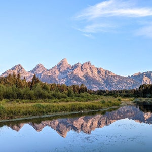 Schwabacher Landung - Grand Teton Nationalpark Foto, Sonnenaufgang, Naturfotografie, Wandkunst, Giclee Print Wyoming, Landschaft, Berge