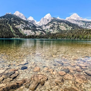 Grand Teton National Park- Bradley Lake, Naturfotografie, Wandkunst, Giclee Print, Landschaft, Berge