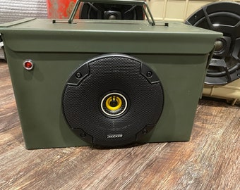 Bluetooth “M2A1” ammo can speaker system