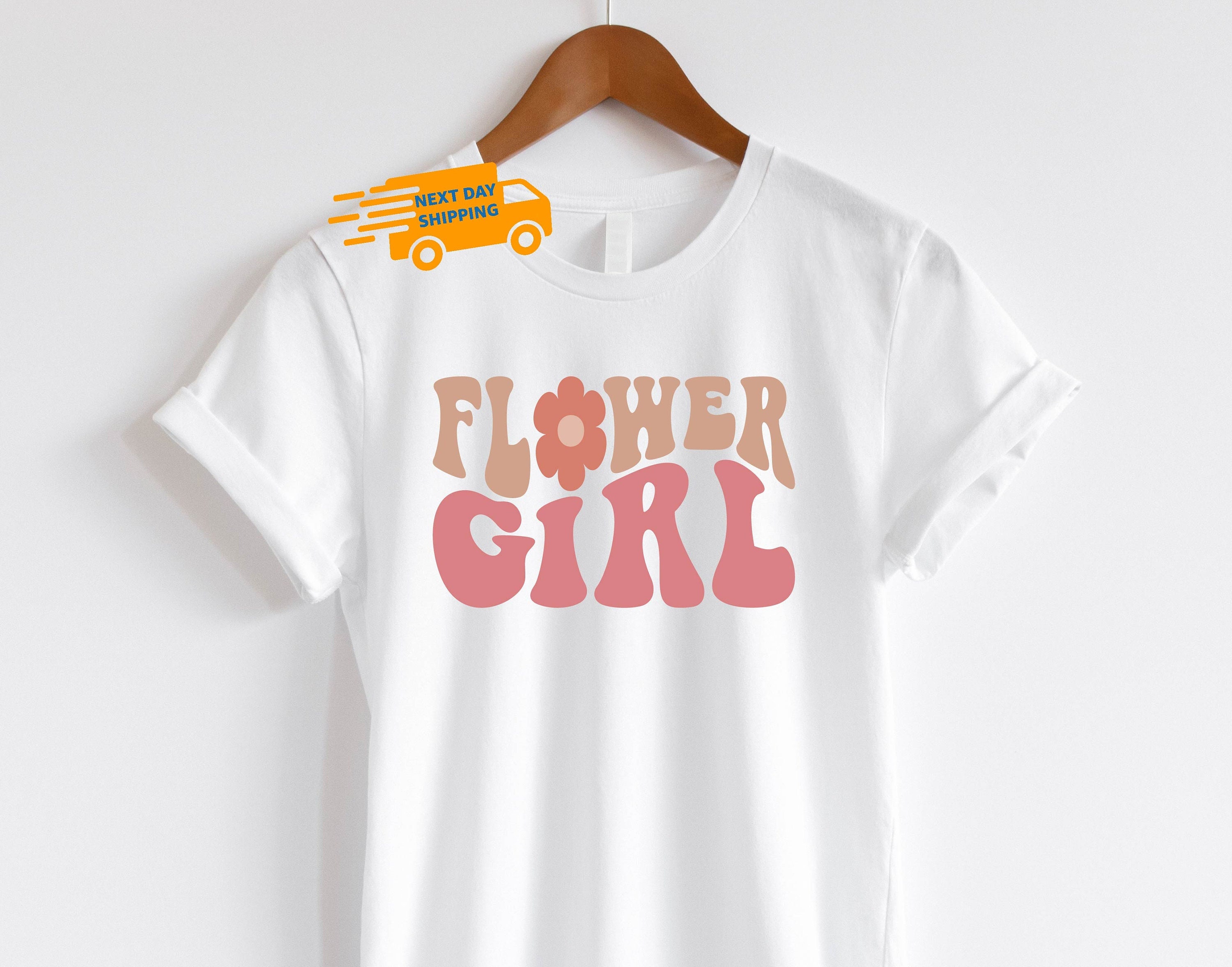 Printed Script Flower Girl T-Shirt