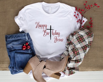 Happy Birthday Jesus SVG, Jesus SVG, Christmas SVG, Cross