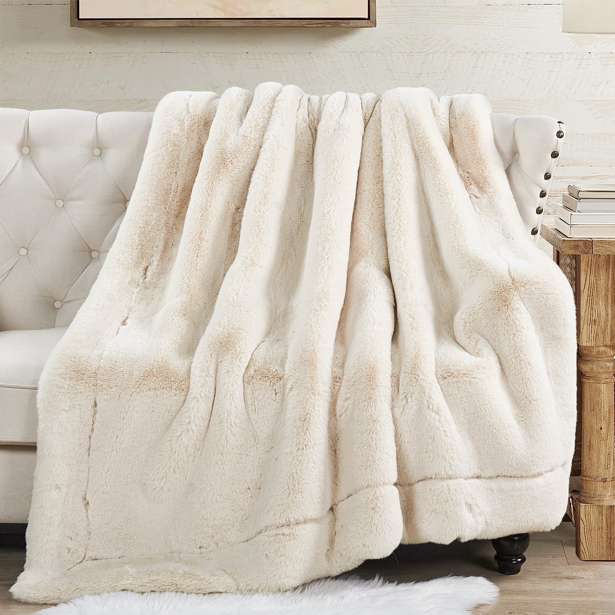 Washable Faux Fur Throw Blanket Etsy