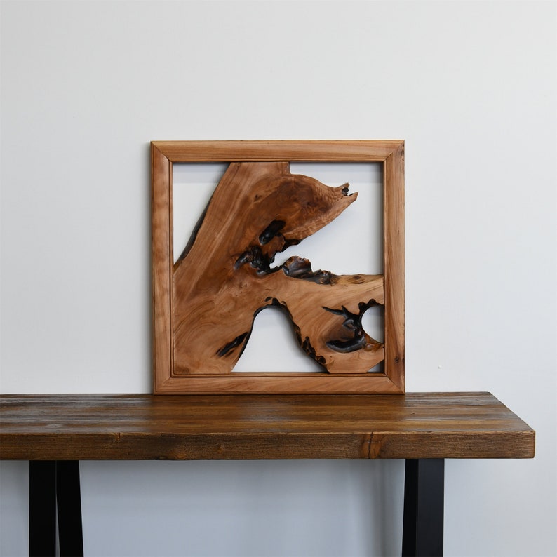 Cedar Roots Wood Wall Art Set of 2 Rustic Live Edge Wood Wall Etsy