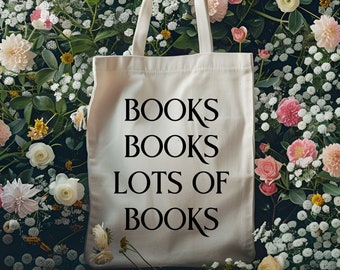 Bolsa de mano para amantes de los libros: bolsa de biblioteca de lona de poliéster duradera