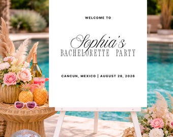 Custom Bachelorette Party Welcome Sign (Digital Download)