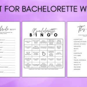 Bachelorette Games Bundle, Printable Party Games, Bachelorette Weekend ...