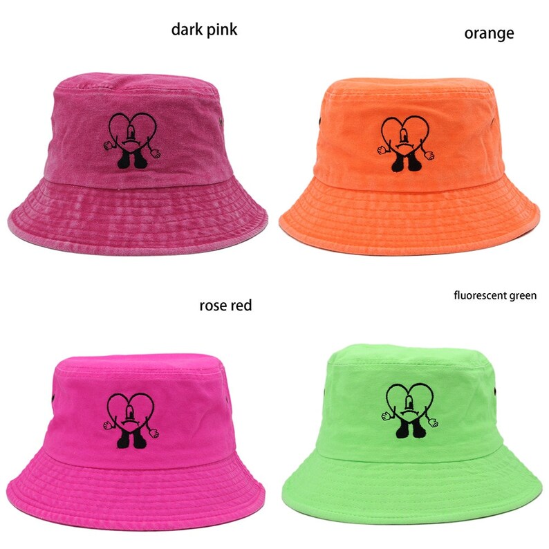 Bad Bunny Bucket Hat Un Verano Sin Ti Fisherman Hats Woman Summer