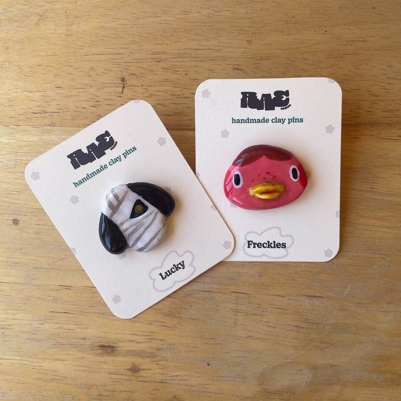 Animal Crossing Handmade Clay Pins Polymer Clay Villiger Pins Etsy