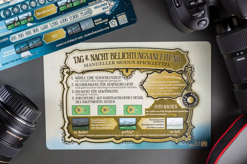 Photography Cheat Sheet for DSLR and Mirrorless Cameras. Etsy