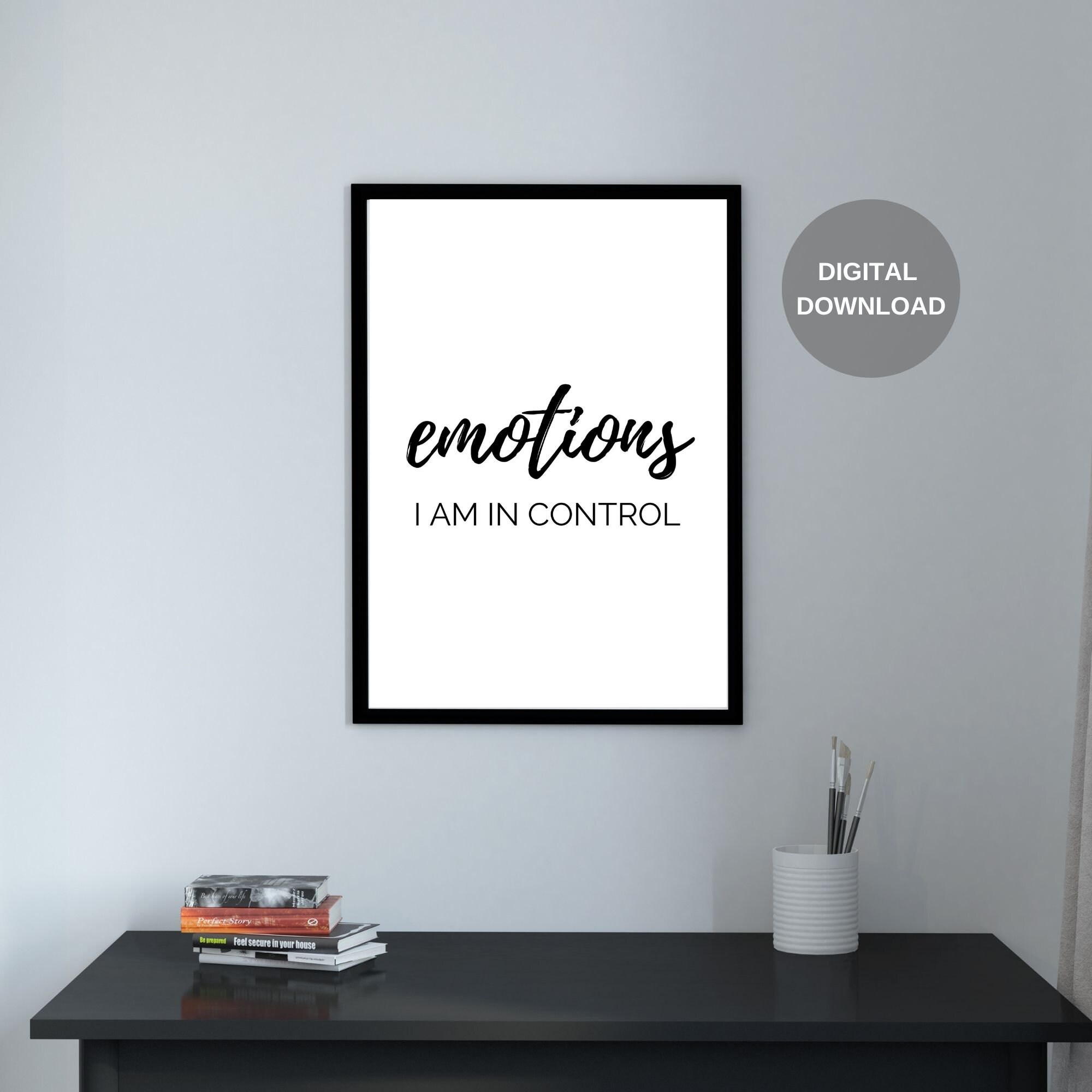 EMOTIONS I Am in Control Positive Affirmation Self-love Positive ...