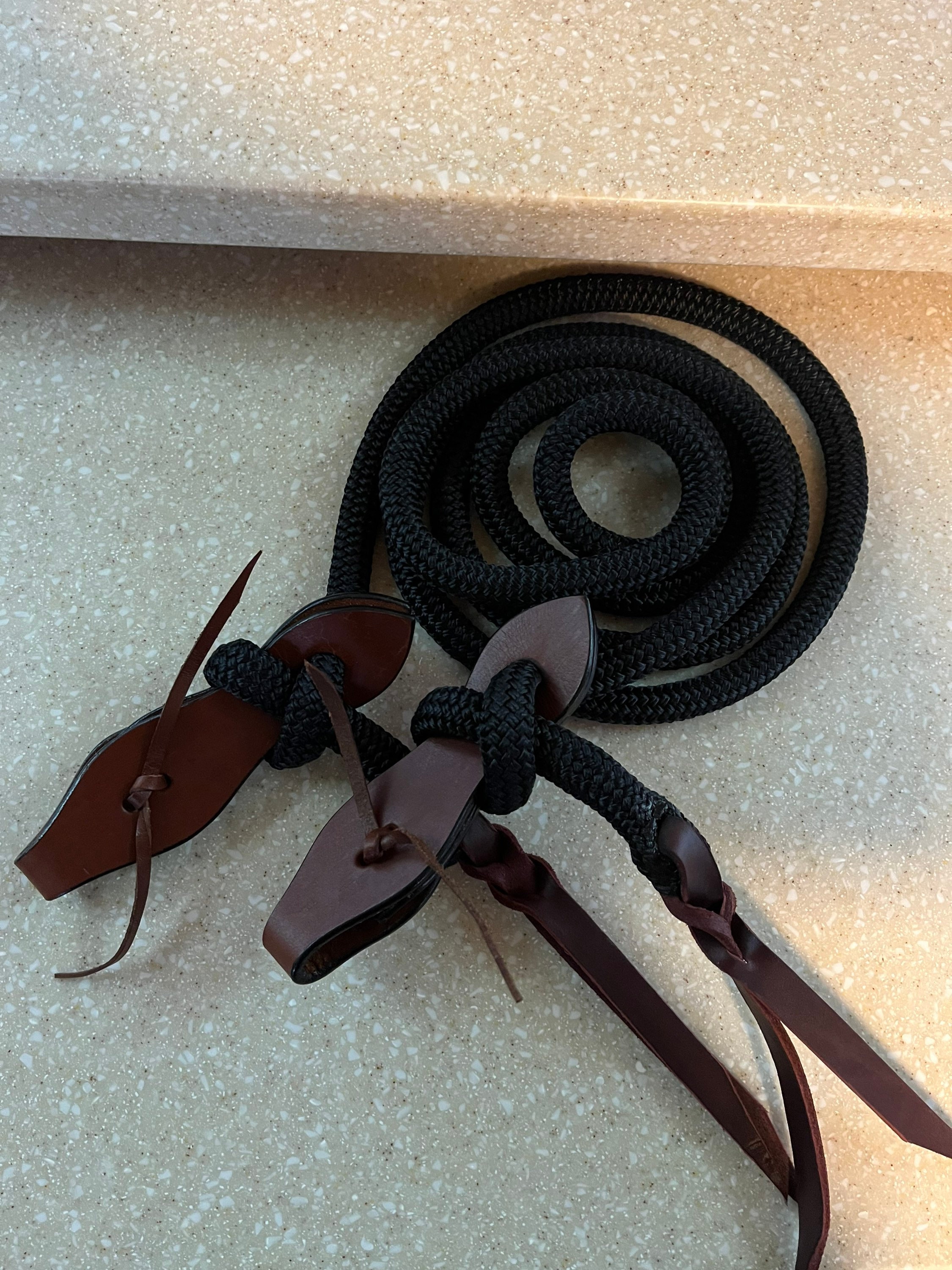 8 Foot Yacht Rope Reins With Slobber Straps - Etsy