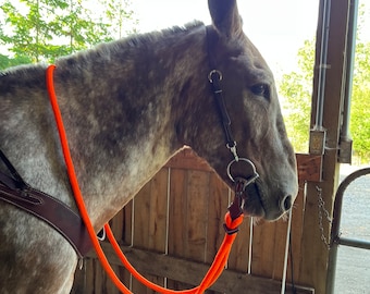 8 foot yacht rope reins with slobber straps