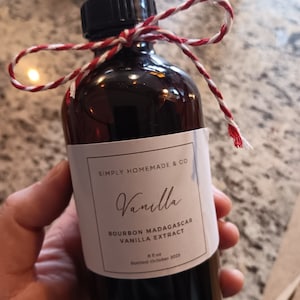 Organic Bourbon Madagascar Vanilla Extract