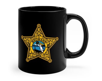 Broward County Sheriff's Office 11oz Black Coffee Mug - BSO FL Sheriff