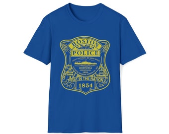 BOSTON POLICE Department pd Support t-shirt ma bpd PD t shirt