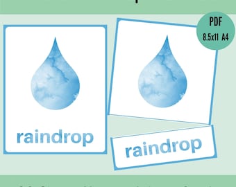 Watercolor Shape Flashcards: Montessori Homeschool Printable (Digital Download)