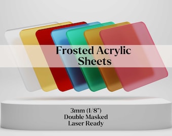 Frosted Acrylic Sheet | 3mm acrylic | Speciality Acrylic | Cast Acrylic | Laser Cutting | Plexiglass | Acrylic Sheet | Premium Acrylic