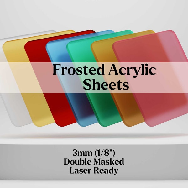 Frosted Acrylic Sheet | 3mm acrylic | Speciality Acrylic | Cast Acrylic | Laser Cutting | Plexiglass | Acrylic Sheet | Premium Acrylic