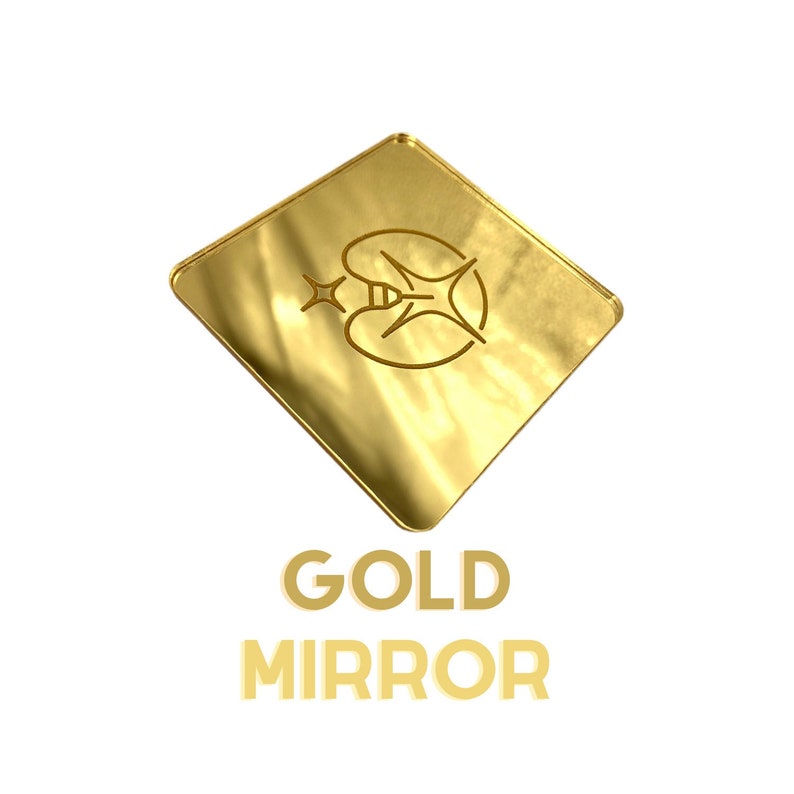 Gold Mirror Acrylic Sheet 1/8 PMMA Ready Etsy