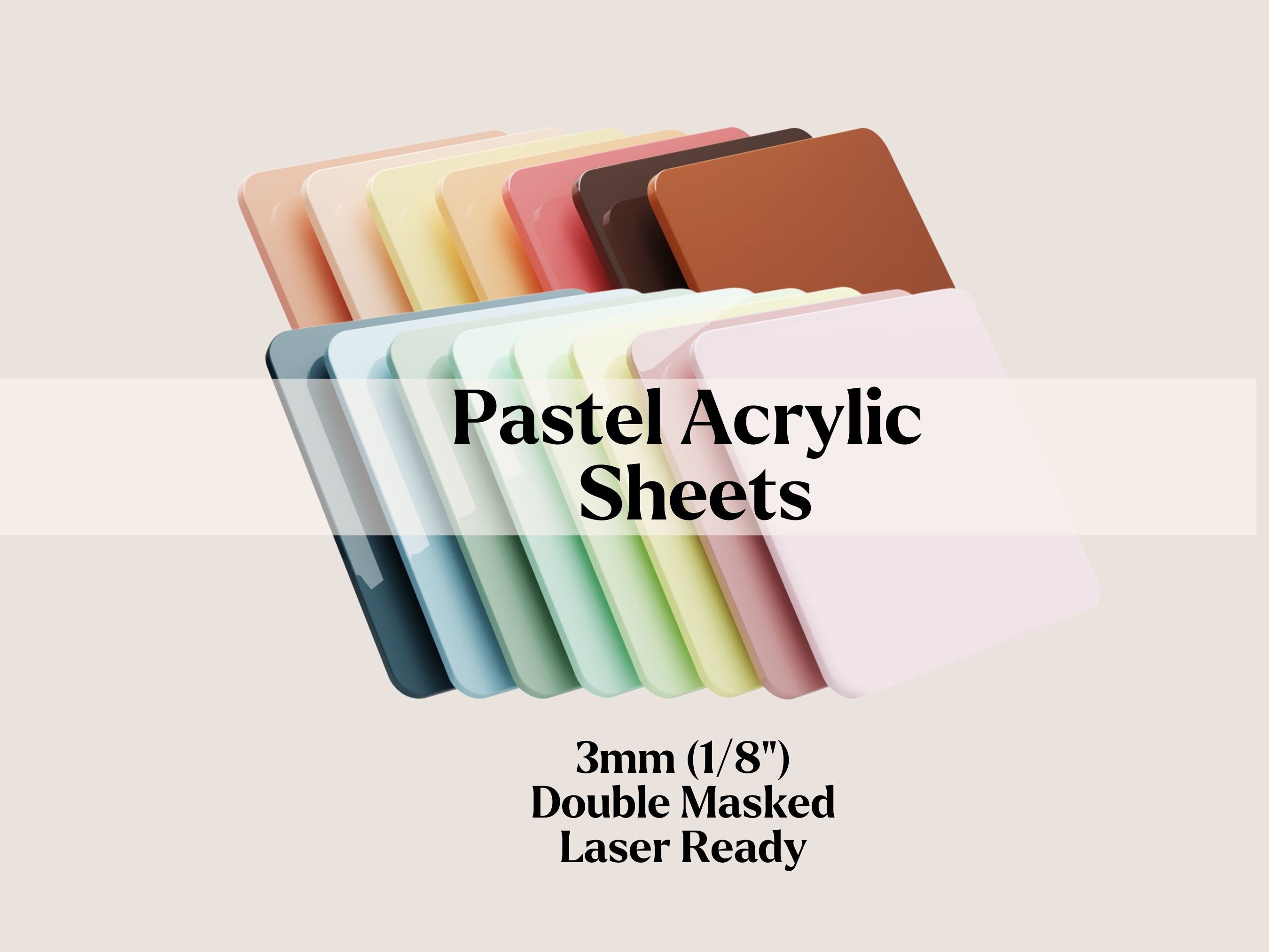Acrylic Board 6-Pack Purple PMMA Acrylic Sheets - 7x5 Inch Transparent Sheets For DIY Crafts & Laser Cutting Orange Sheets