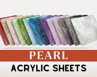 Pearl Acrylic Sheet | 3mm Acrylic | Acrylic Blanks | Pastel Acrylic | Laser Cutting | Plexiglass | Acrylic Sheet | Cast Acrylic