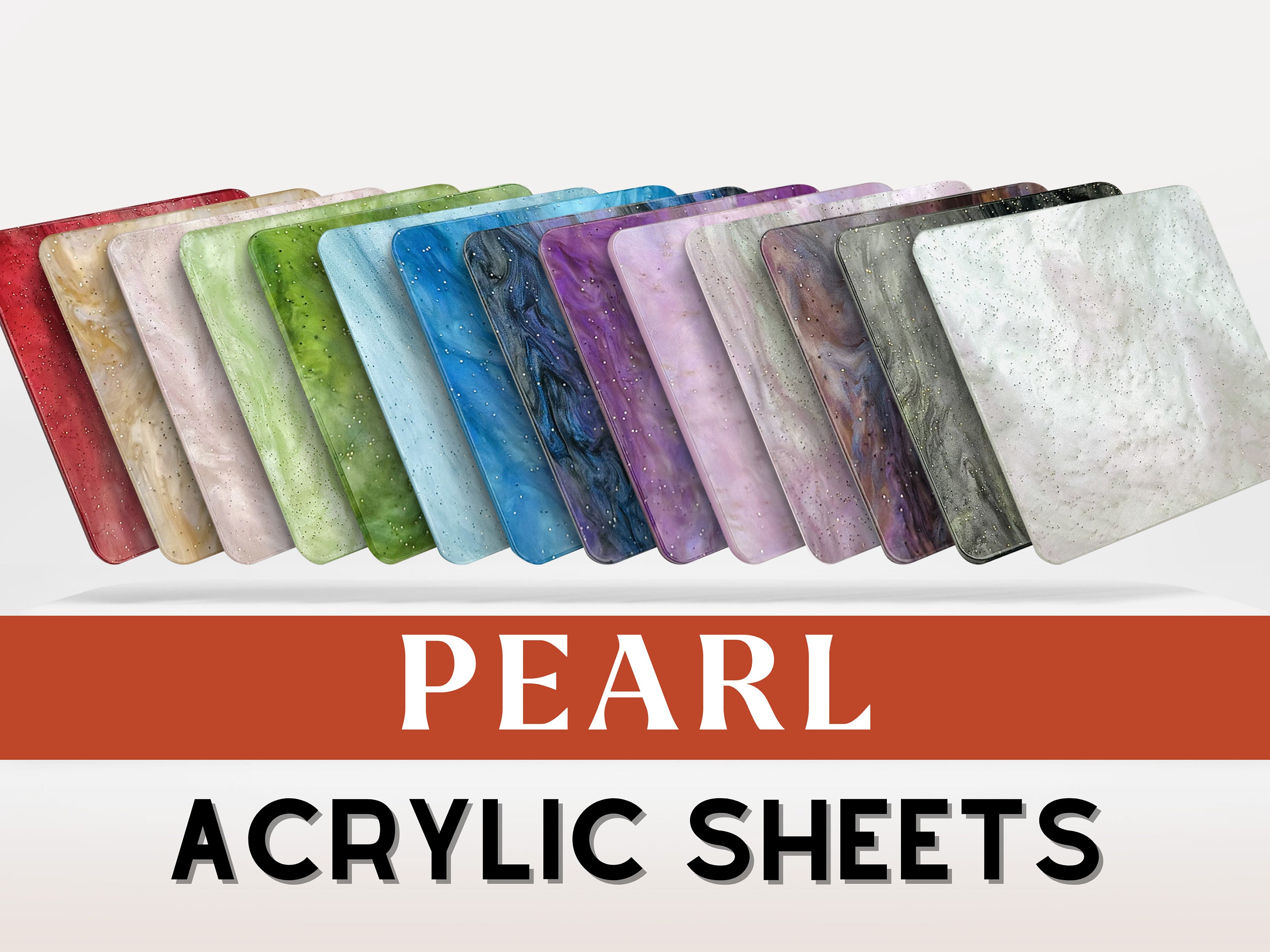 Pearl Acrylic Sheet | 3mm Acrylic | Acrylic Blanks | Pastel Acrylic | Laser Cutting | Plexiglass | Acrylic Sheet | Cast Acrylic