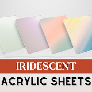 Iriserende acrylplaat | 3 mm acrylaat | Glitter acrylverf | Pastel acrylverf | Lasersnijden | Plexiglas | Acrylplaat | Glowforge acryl