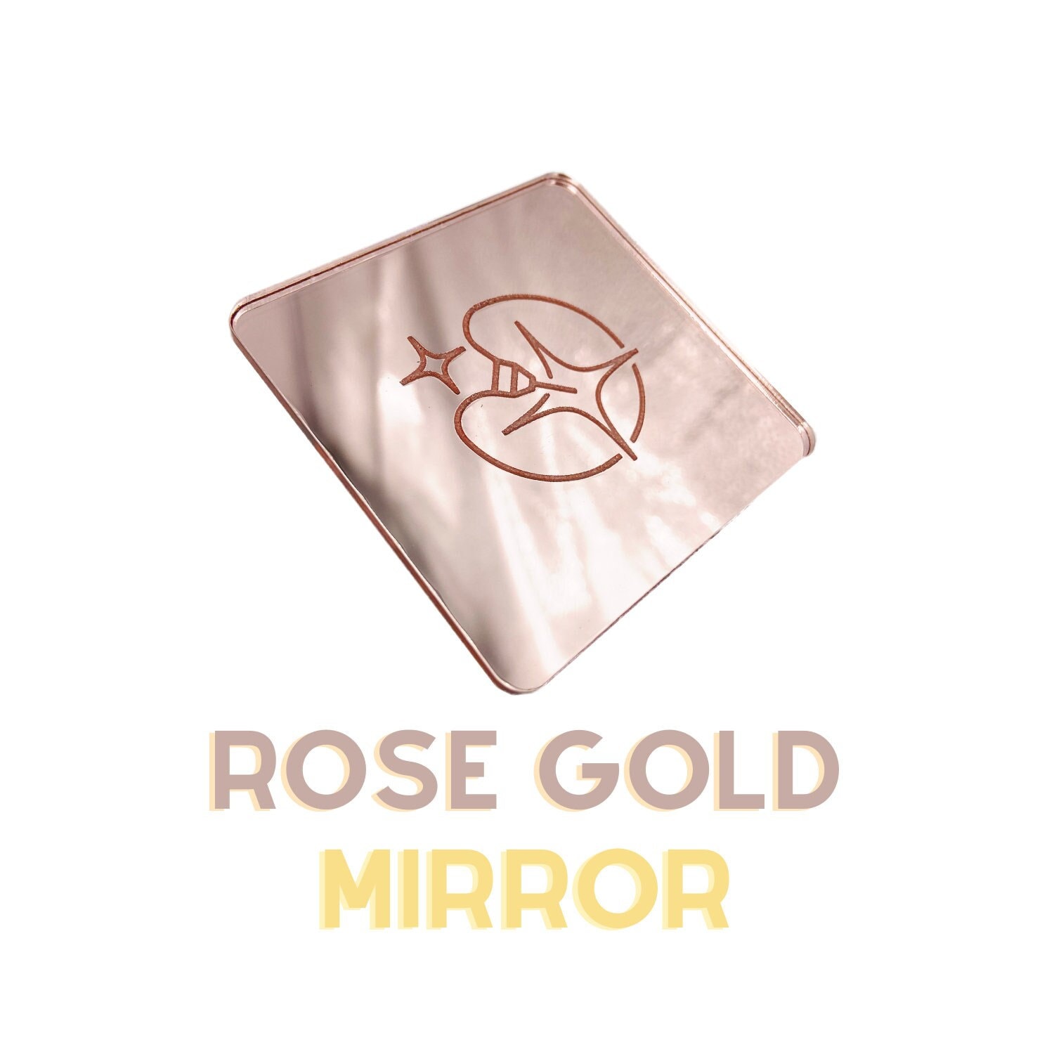 Glowforge Ready 1/8 3mm Acrylic Mirror Sheets Mirror Sheets Plexiglass Rose  Gold Gold Mirror Silver Mirror 
