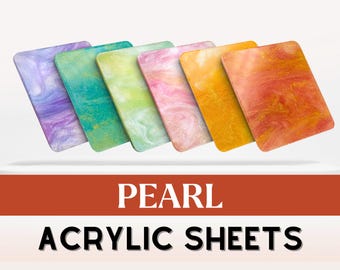 Pearl Acrylic Sheet | 3mm Acrylic | Acrylic Blanks | Pastel Acrylic | Laser Cutting | Plexiglass | Acrylic Sheet | Cast Acrylic